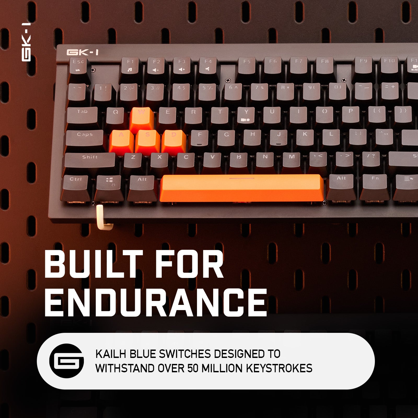 GK-1 RGB GAMING KEYBOARD - Launch Edition Orange