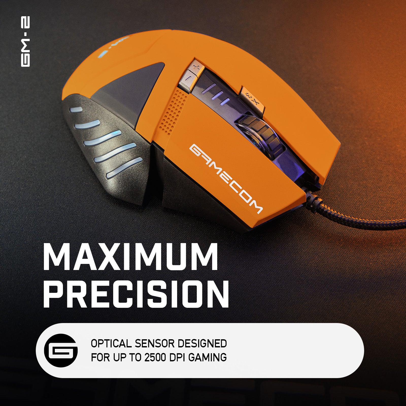 GM-2 ADVANCED GAMING MOUSE - Launch Edition Orange